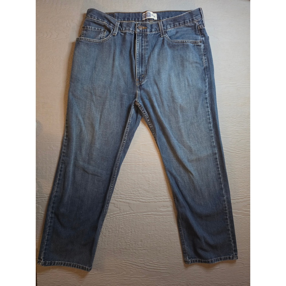 Signature by Levi Strauss & Co Mens Regular Fit Straight Leg Jeans Blue 38x29